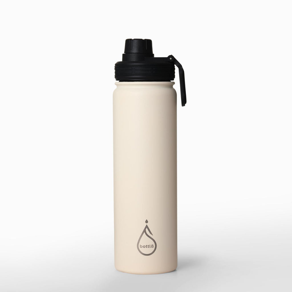 bottl8 – Premium RVS Drinkfles Ivoorwit