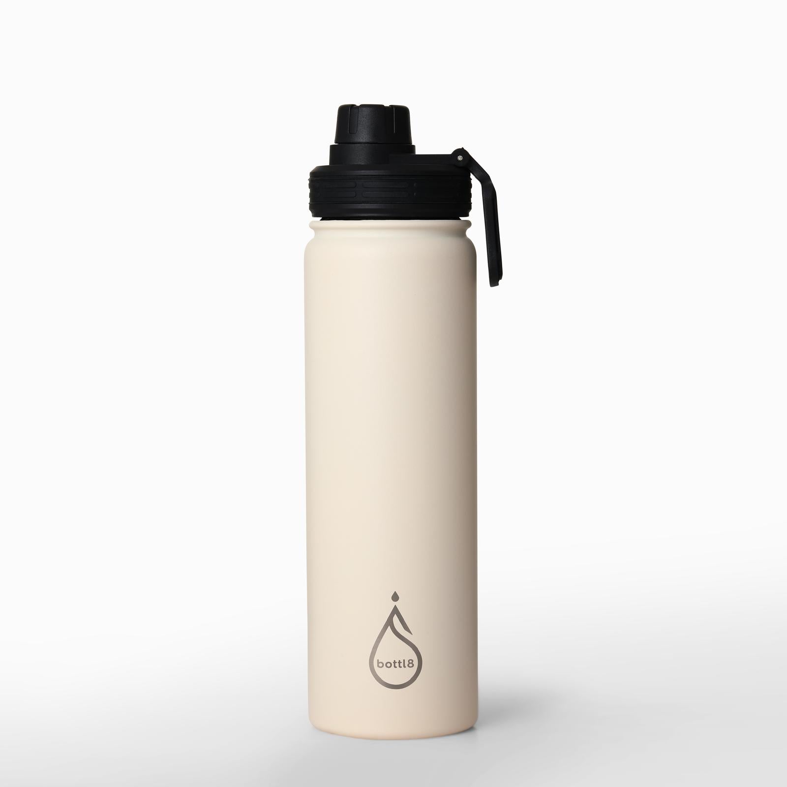 bottl8 – Premium RVS Drinkfles Ivoorwit