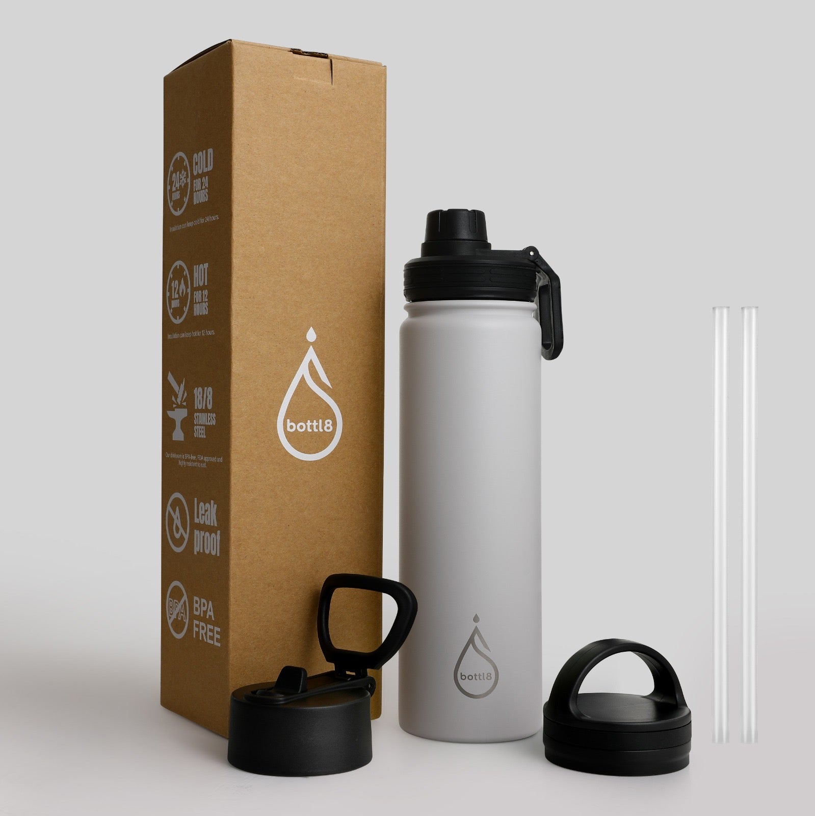 bottl8 – Premium RVS Drinkfles Calm Sand